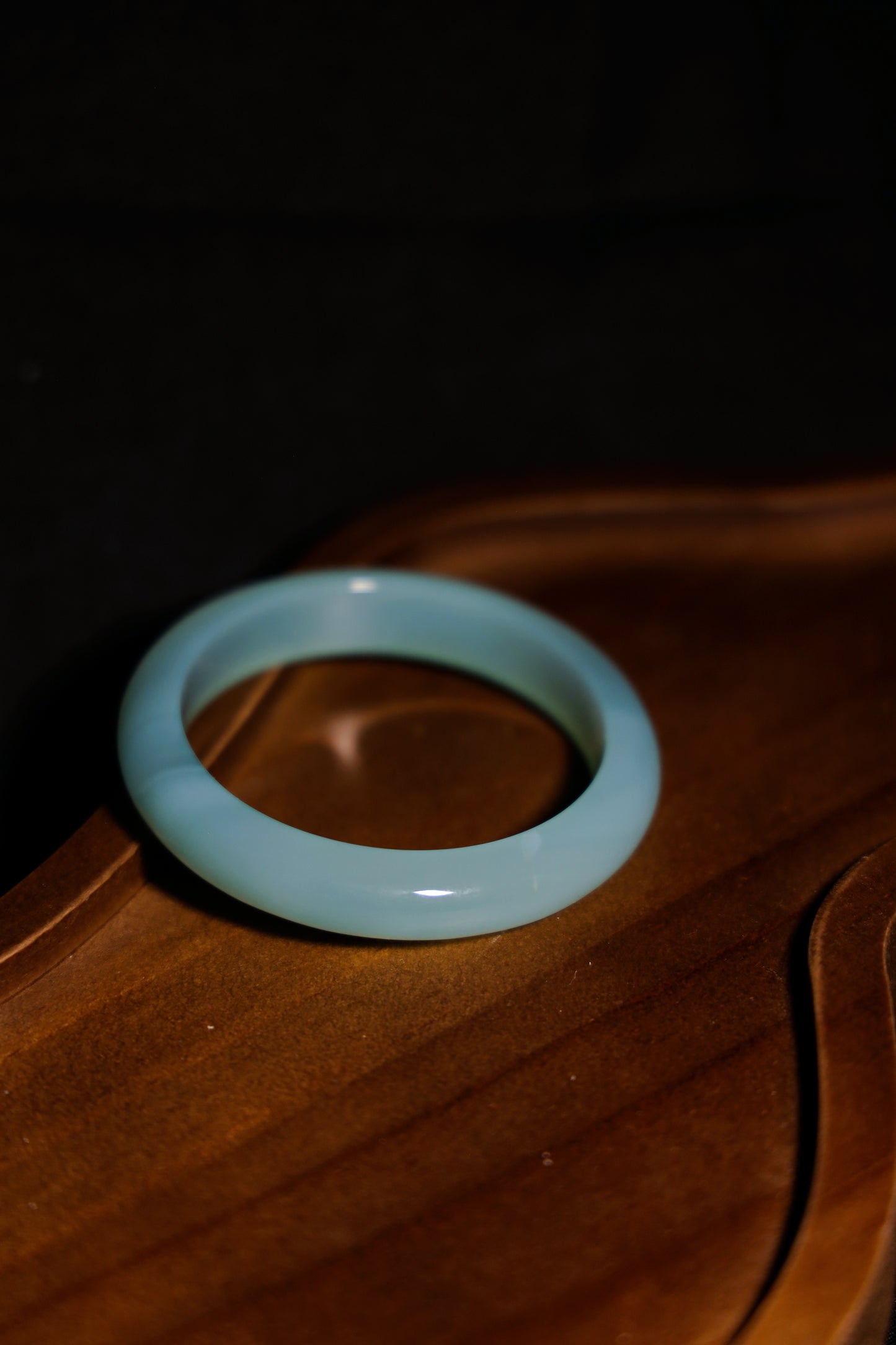 XING I - Green jade stone bangle