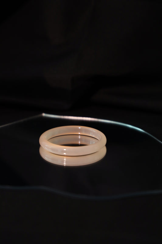 Rosé IV - Pink jade stone bangle