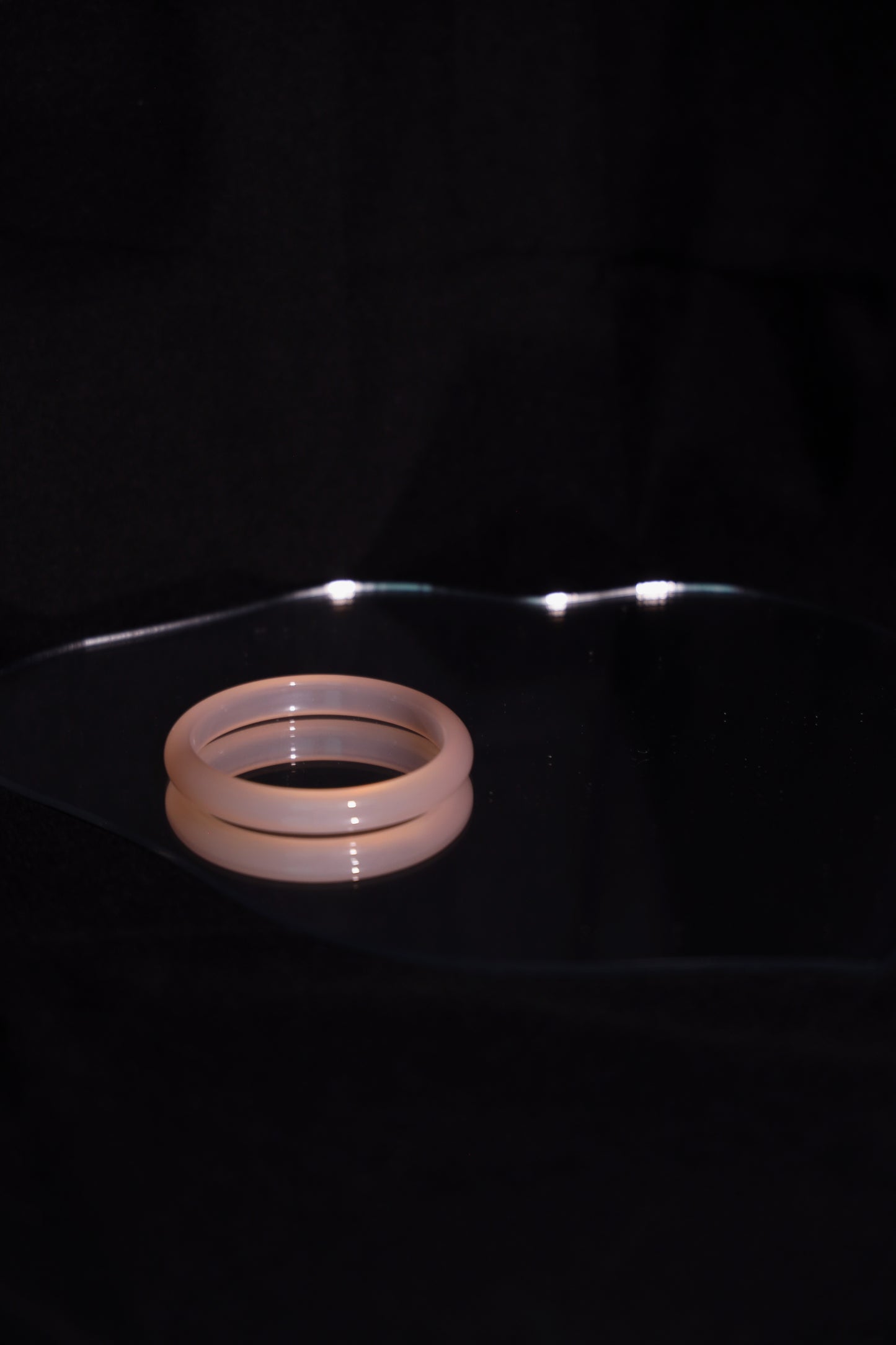 Rosé I - Pink jade stone bangle