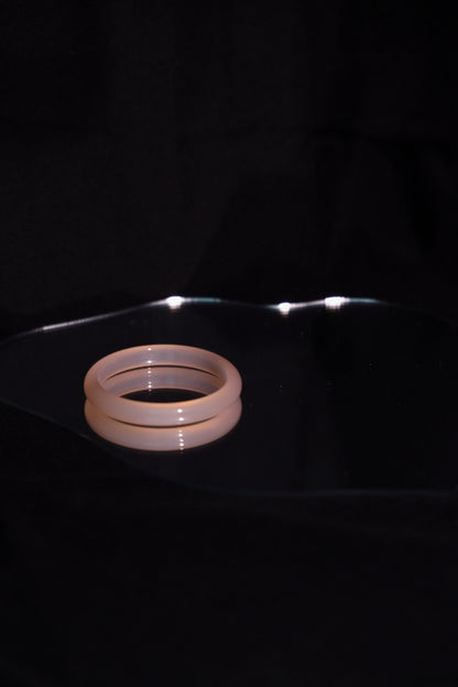 Rosé I - Pink jade stone bangle