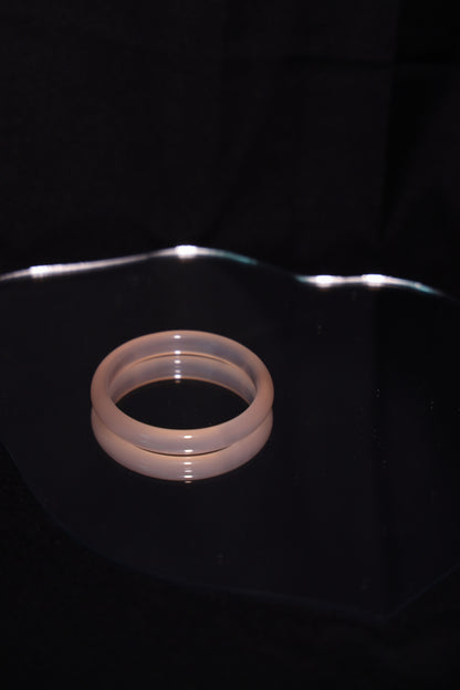 Rosé II - Pink jade stone bangle